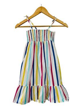 Joe Fresh Girls Striped Cotton Dress | Size Small (6)